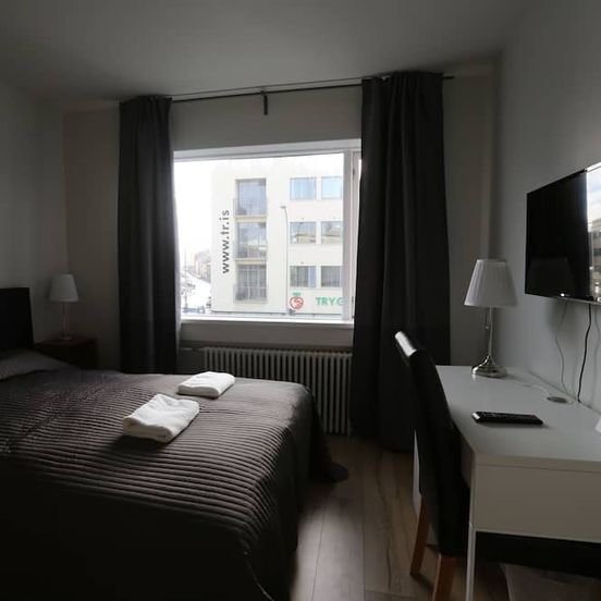 Bedroom view of 100 Iceland Hotel