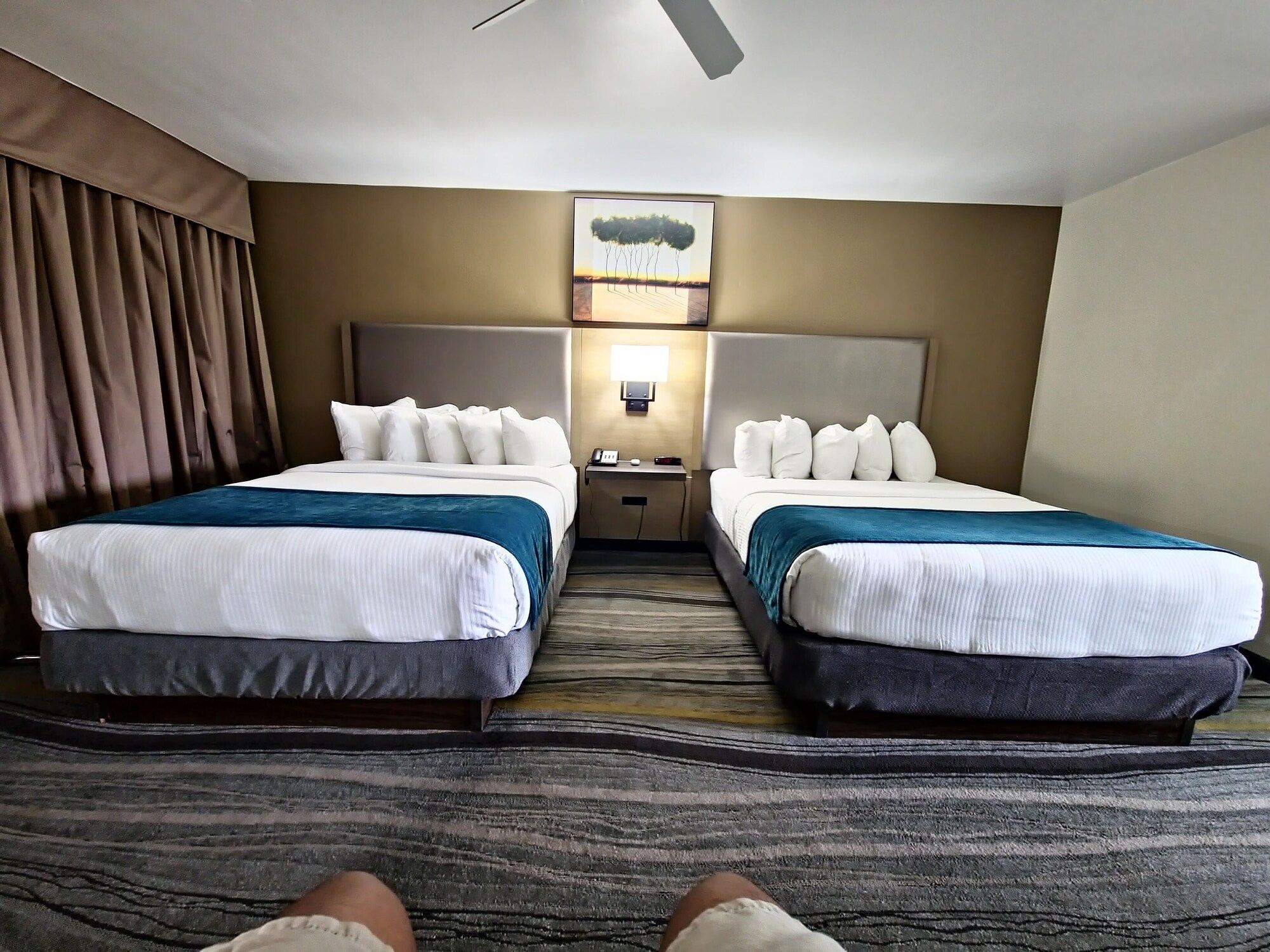 Bedroom view of Los Viajeros Inn