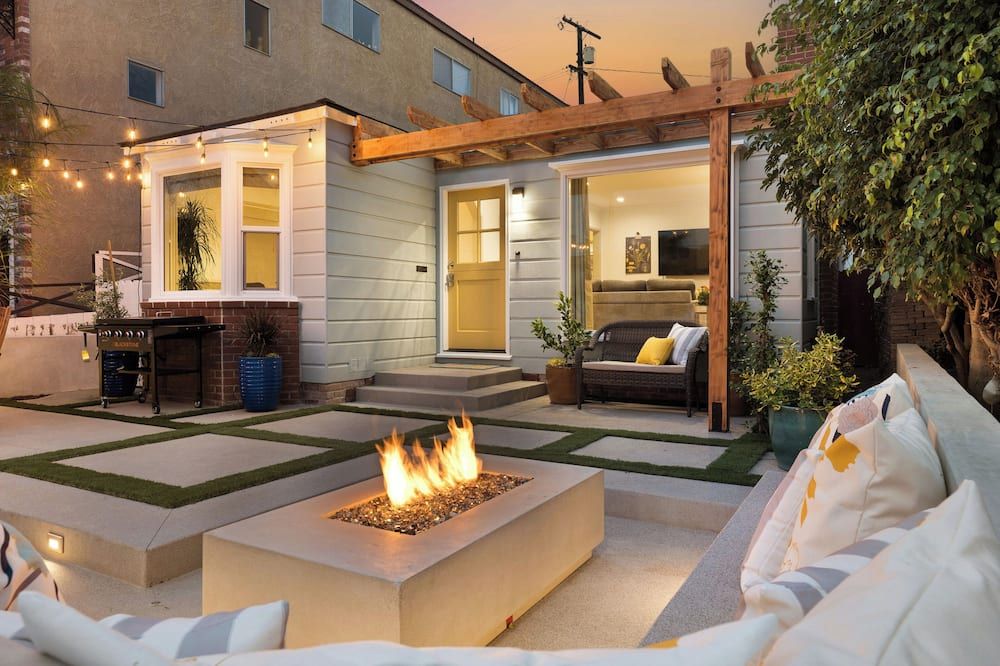 Vintage Boho Beach Cottage - לונג ביץ' - פטיו