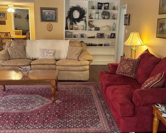 Charming 2-bedroom Fisherman's cabin next to Paris Landing State Park - Buchanan - Living room