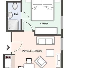 Schmucke-Huus-Appartement-2 - Sylt - Floorplan