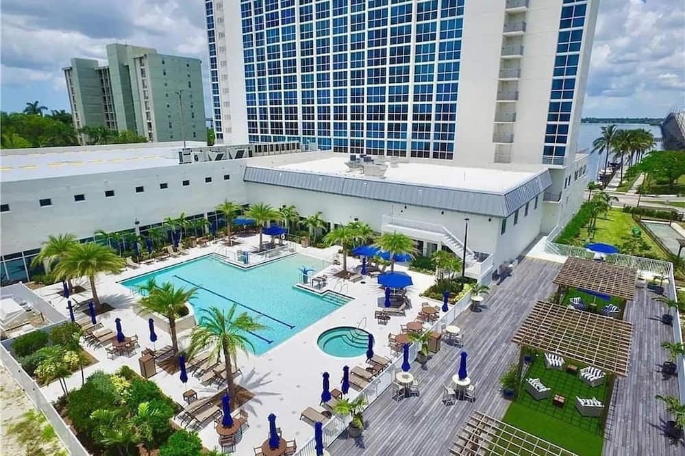 Pool view of Stunning Water View Suite