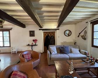 Authentic Mas In Full Nature - Castelnou - Living room