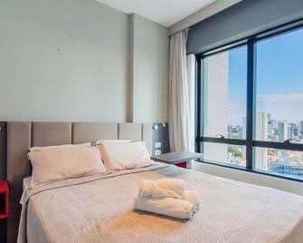 Hospedagem com piscina, sauna e academia no coração de Salvador - AAP - Salvador da Bahia - Schlafzimmer