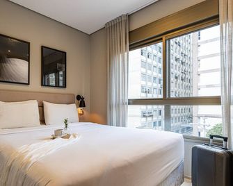 Terraço Oscar Freire by Viva - Prédio novo ao lado do Hospital das Clínicas e do metrô - Sao Paulo - Bedroom