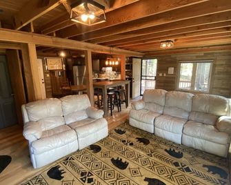 Private Chalet outside Tahoe near Echo Lake, amazing hot tub deck and loft - Twin Bridges - Sala de estar