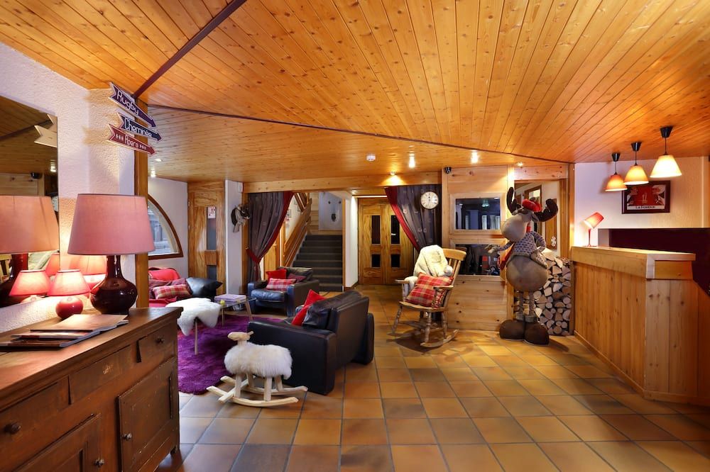 Hotel Du Bourg - Les Avanchers-Valmorel - Sala de estar