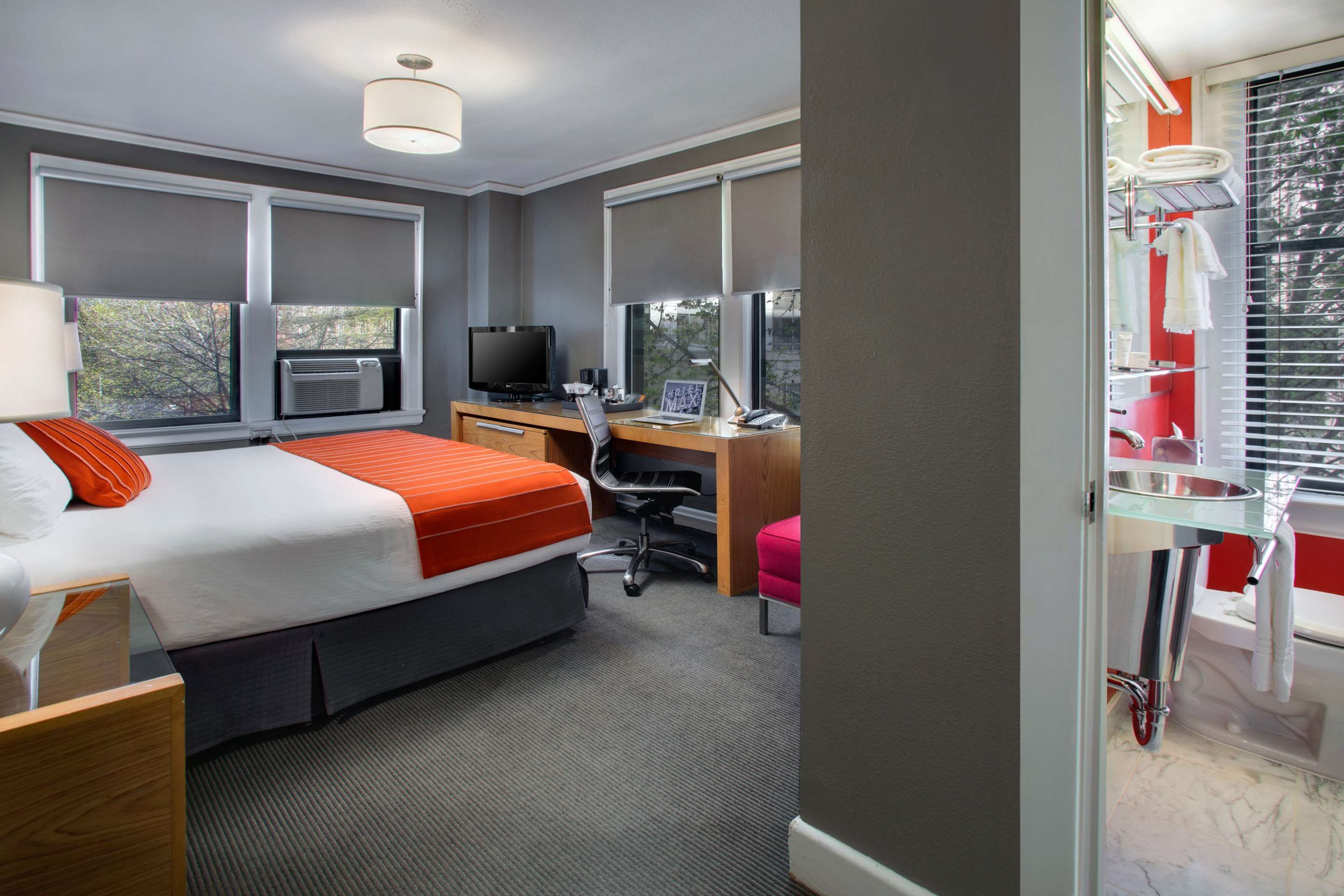 Bedroom view of Hotel Max