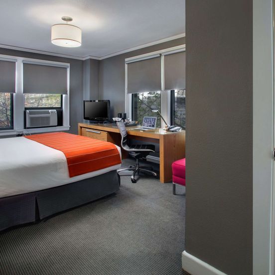 Bedroom view of Hotel Max