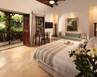 Hotel Boutique Casa Del Arzobispado - קרטחנה דה אינדיאס - חדר שינה