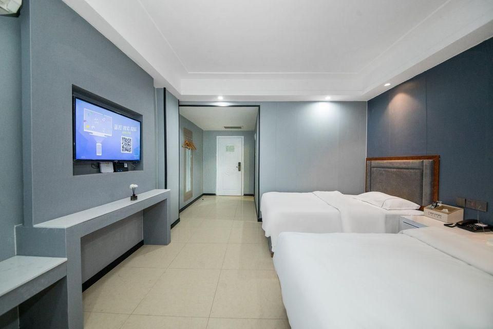 Guangzhou Junyi Apartment Hotel (Zhongcun) - Guangzhou - Bedroom