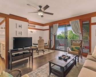 Kiahuna Plantation Renovated 1br, Private Lanai, AC 411 - Koloa - Huiskamer