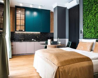 Aparthotel Green Concrete - Free Beach Bus - Świnoujście - Schlafzimmer