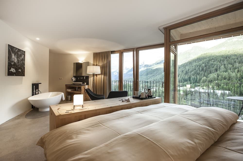 Hotel Arnica Scuol - Adults only - שול - חדר שינה