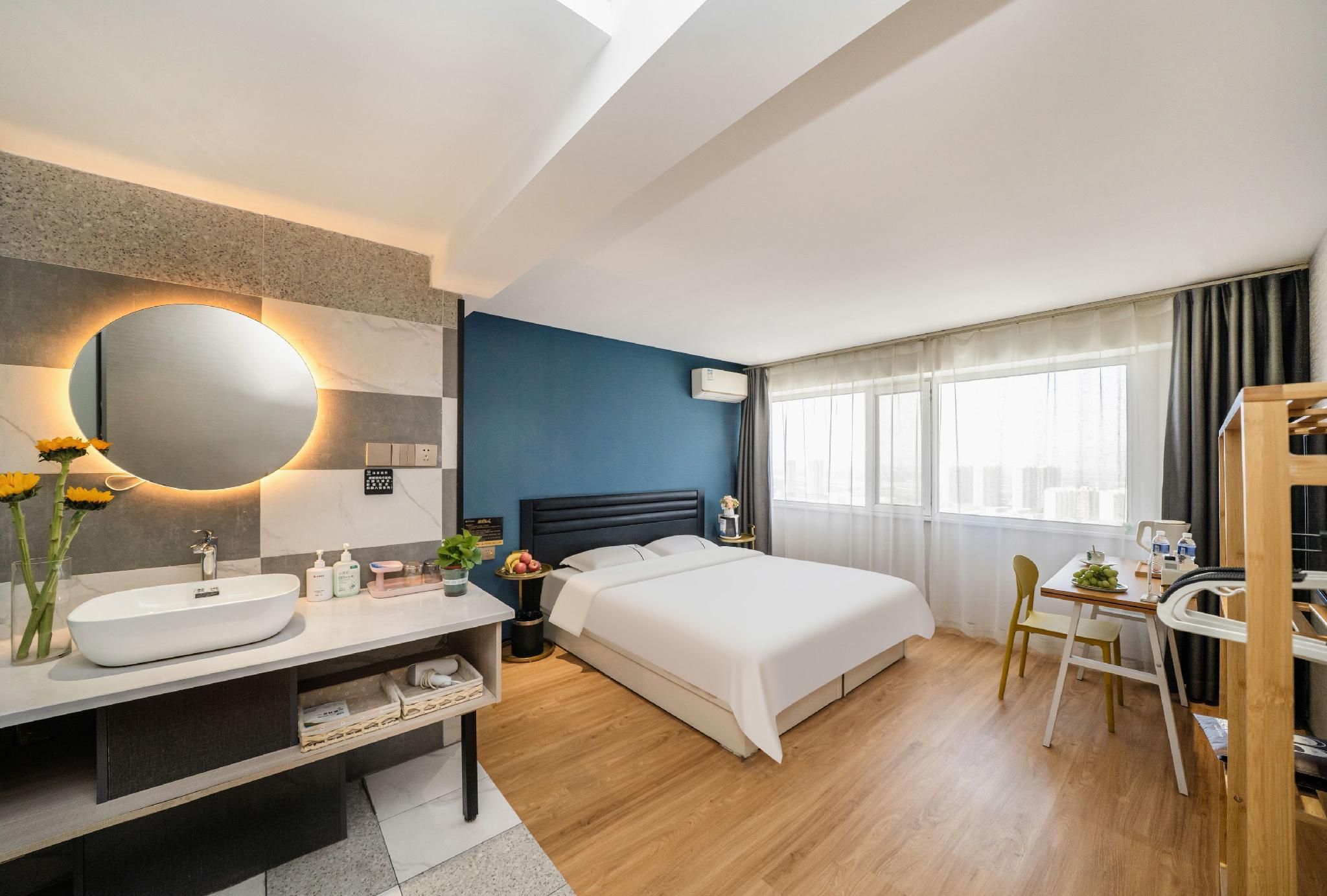 Yunpan Hanmei Apartment (Taiyuan Xinyue International) - Taiyuan - Schlafzimmer