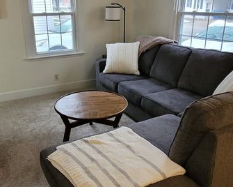 Peaceful 2-bed single-family home centrally located on the east side of Morris. - Morris - Living room