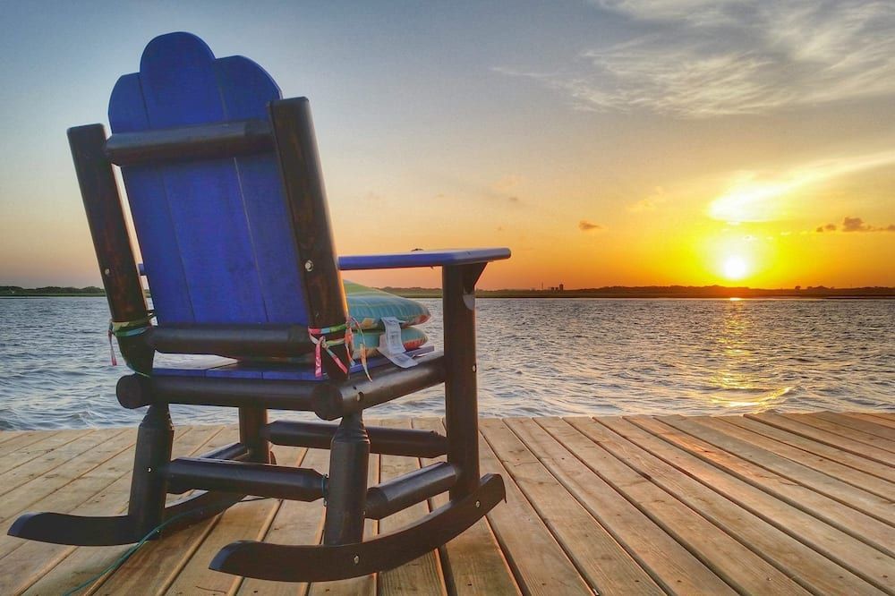 Waterfront Cabin with Amazing Private Fishing Pier and 6 Acres on the bay - Port Lavaca - Terasa