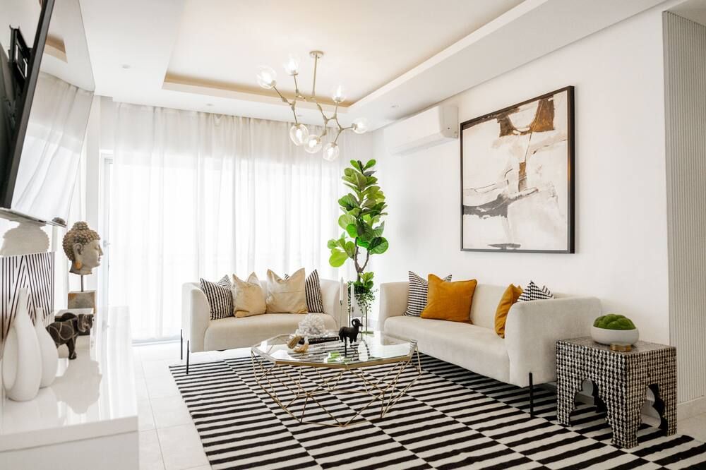 Lux Apt. in the downtown of Santo Domingo with rooftop Pool - סנטו דומינגו - סלון