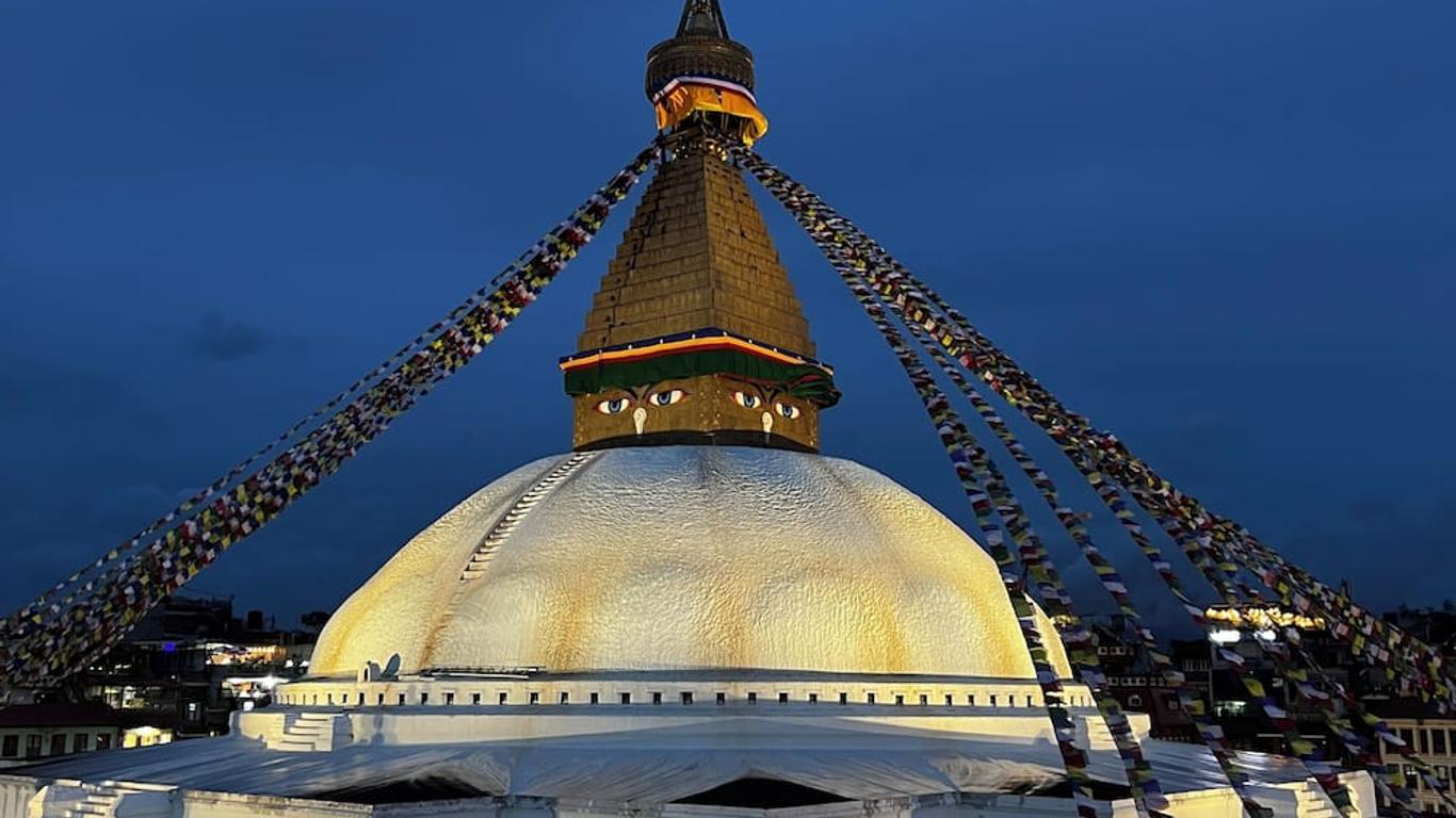 บ้านพักที่มีวิว Boudha Stupa