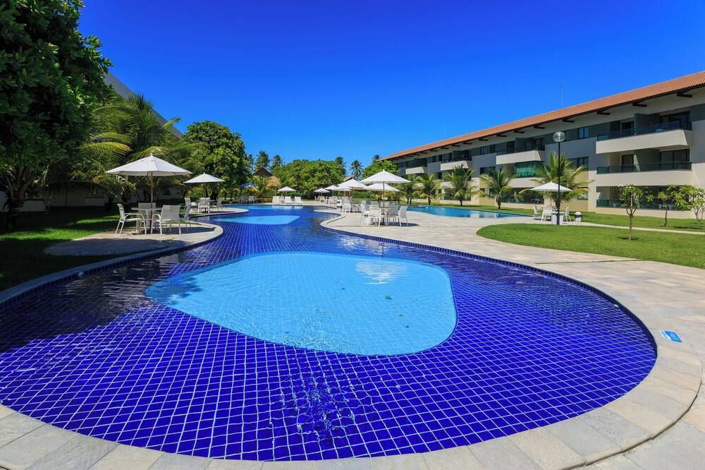 02 Quartos - Carneiros Beach Resort - Ideal para Família - Tamandare - Piscina