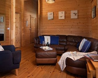 Shepherds Lodge - sleeps 6 guests in 3 bedrooms - Beadnell - Living room