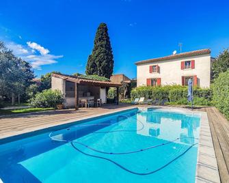 Awesome Home In Laurens With 6 Bedrooms, Heated Swimming Pool And Wifi - Laurens - Piscina