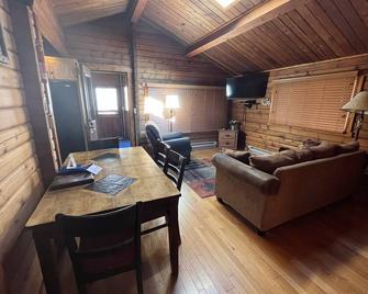 Beautiful 2 Bedroom Cabin on Taylor River with Private Hot Tub - Almont - Living room
