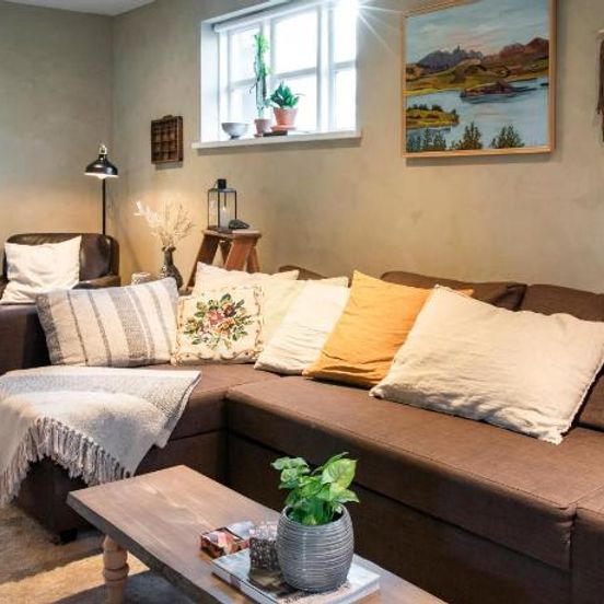 Living room view of Old Charm Apartment - Keflavík Downtown