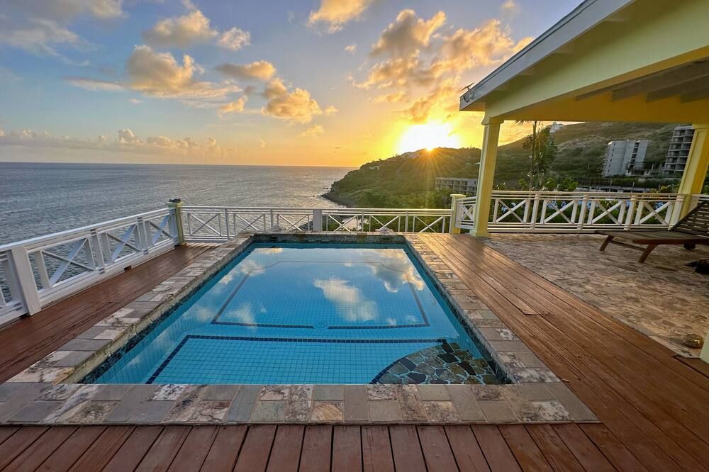 Caribbean Ocean View Home - Frigate Bay - Bể bơi