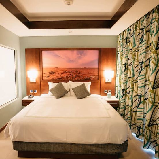 Bedroom view of Surfrider Resort Hotel