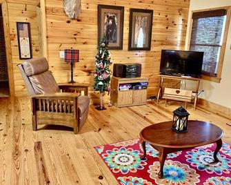 Beautiful Bear Hugs Cabin 4br/3 Bath, Pool Table, Free Wifi - Ellijay - Living room