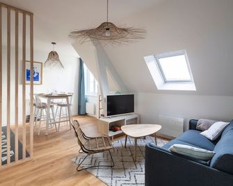 Le Cosy Breizh - Appt à St-Malo, à 1km de la plage - Saint-Malo - Pokój dzienny