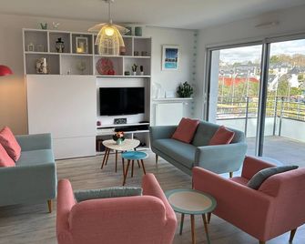 Les Terrasses Marines - Vue imprenable sur le port de plaisance - Vannes - Wohnzimmer