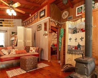 Cozy cabin in adorable Granite Shoals with WiFi, AC - Marble Falls - Living room