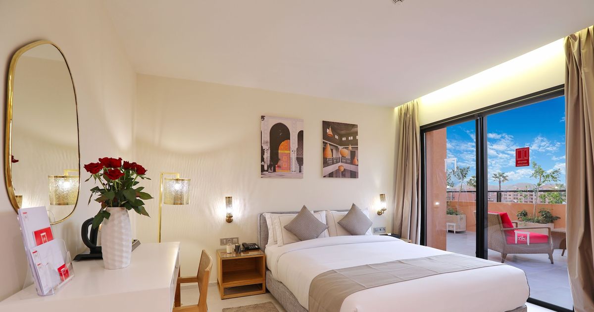 Moderní interiér Ari Boutique Hôtel v Guélizu v Marrákeši