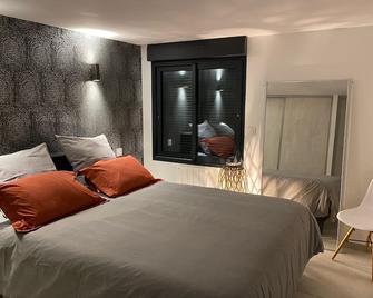 Loft house 200 m2 14 persons +terrace panoramic mountain view - Lacaune - Chambre