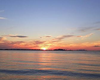 Panoramic view, large deck, ground floor apartment, walk to subway and beach - Boston - Beach