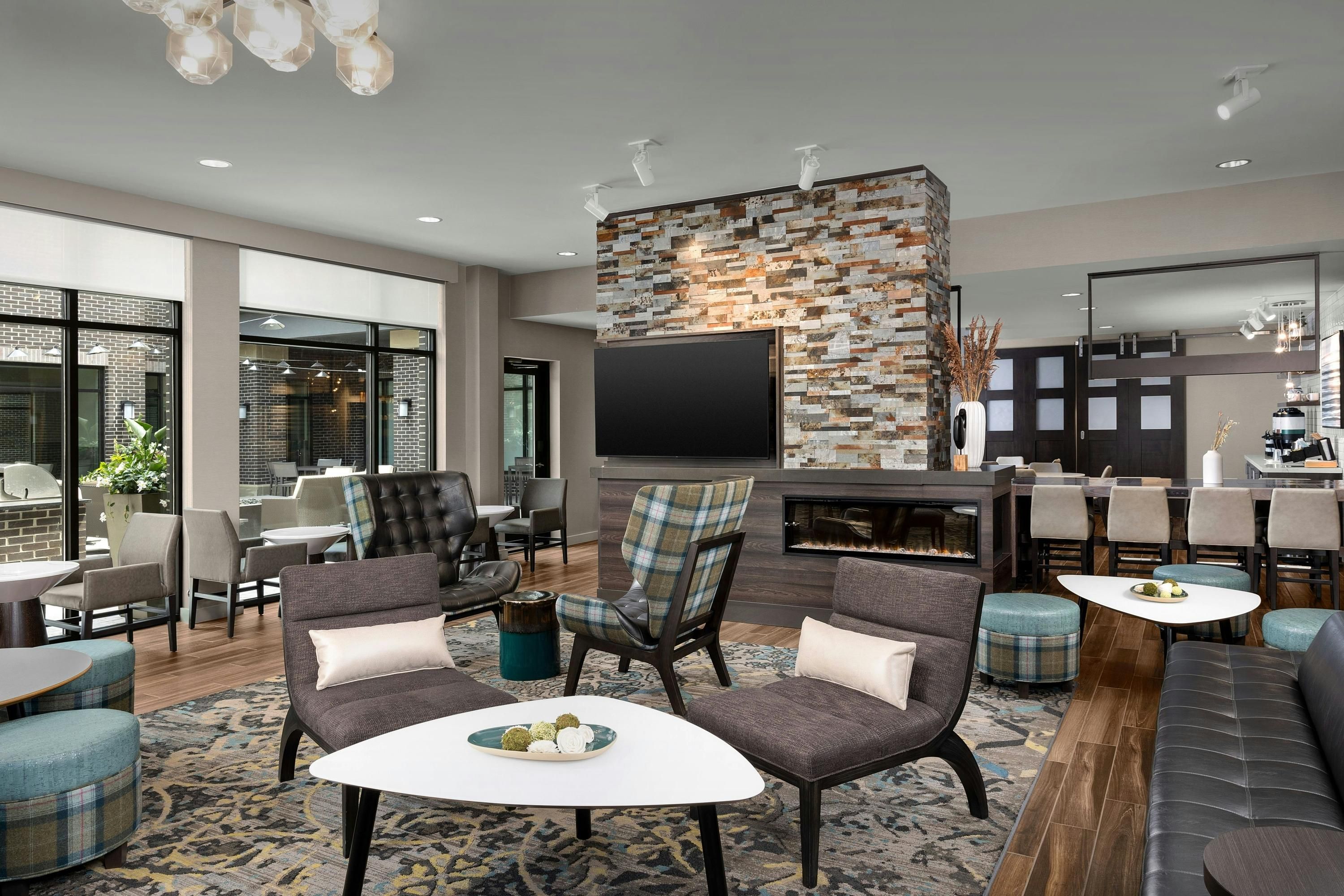 Residence Inn by Marriott Indianapolis Plainfield - Plainfield - Area lounge