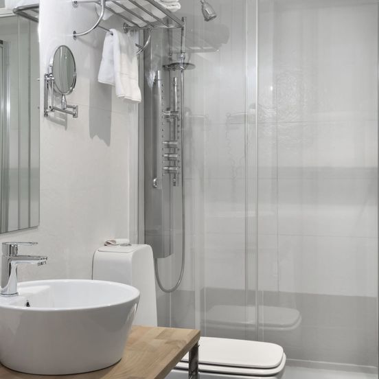 Bathroom view of Petit Palace Posada del Peine