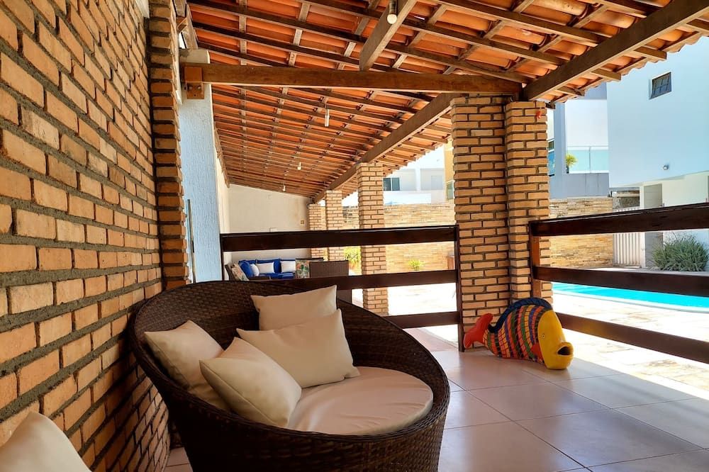 Pousada Lua Azul - פורטו דה גליניאש - מרפסת