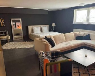 Cozy basement apartment with excellent connections to Frankfurt - Frankfurt del Main - Sala