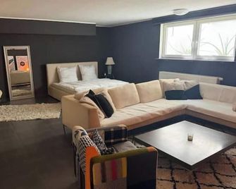 Cozy basement apartment with excellent connections to Frankfurt - Frankfurt am Main - Huiskamer