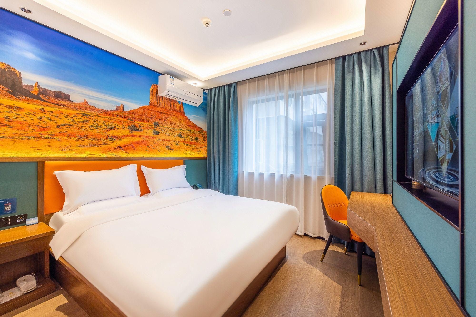 Yiyi Boutique Hotel (Lanzhou Central Provincial Maternity and Child Store) - לנג'ואו - חדר שינה