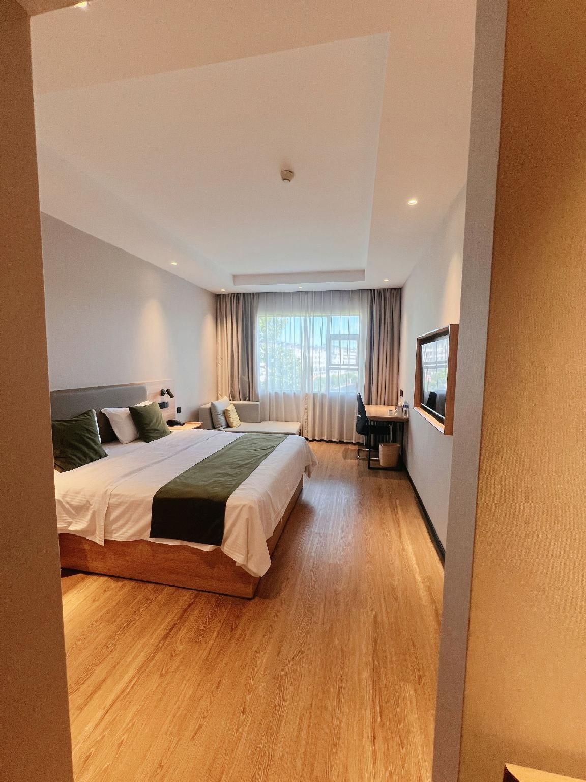 Greentree Inn Shangrao Wuyuan Bus Station Tang Village Express Hotel - Shangrao - Schlafzimmer
