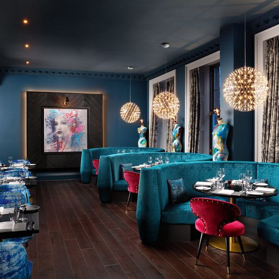 Restaurant view of Malmaison Edinburgh City