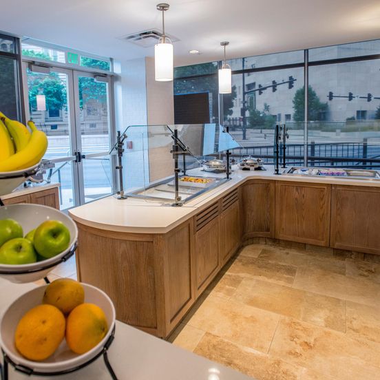 Buffet view of Staybridge Suites Denver Downtown