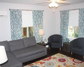 Spacious garage apartment in central historic Hyde Park - Austin - Sala de estar