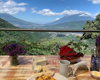 Finca El Tambor Nature Reserve, Lodging and Tours - Antigua - Balcony