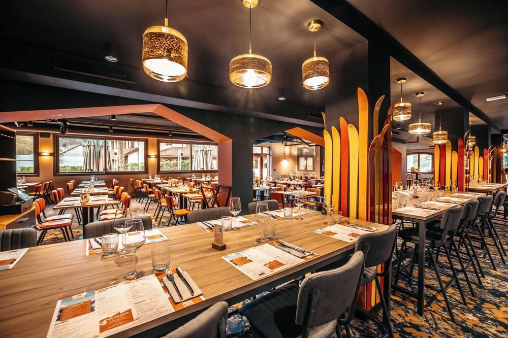 Hotel Base Camp Lodge - Albertville - אלברוויל - מסעדה