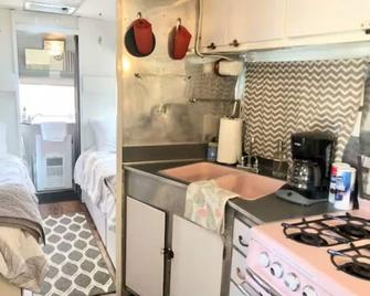 1959 Airstream Shiny Tiny Home Experience- Hot Tub - South Salt Lake - Kitchen